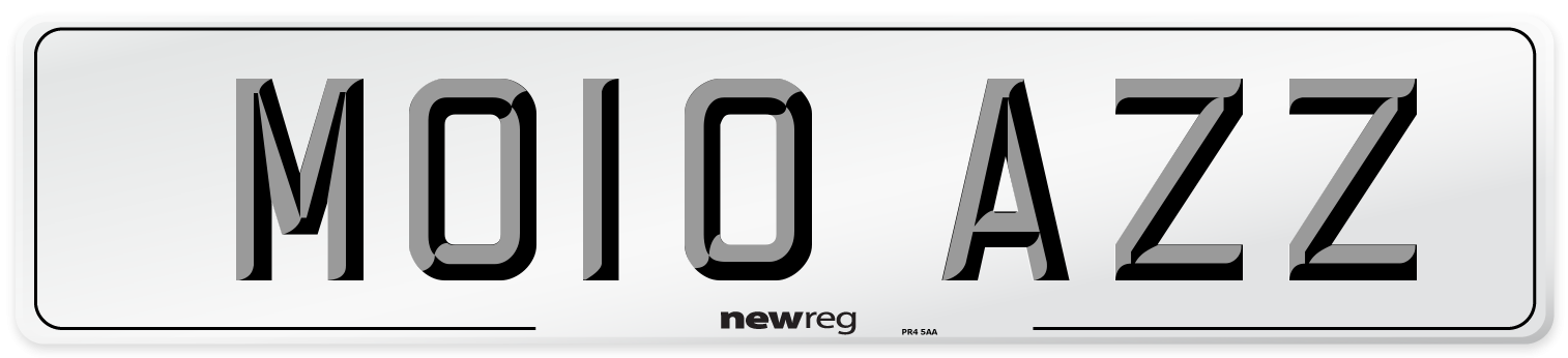 MO10 AZZ Number Plate from New Reg